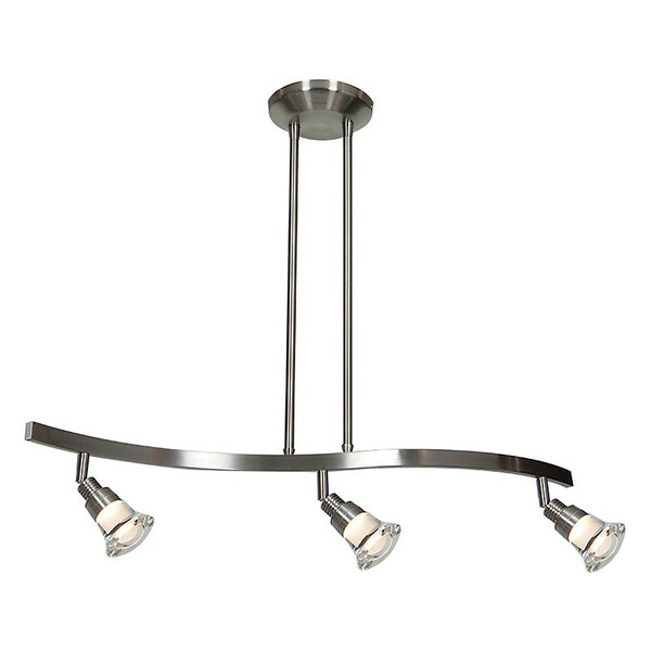 Access Lighting Optix, 3 Light LED Pendant Spotlight, Matte Chrome Finish, Acrylic Lens Acrylic 63053LEDD-MC/ACR - main